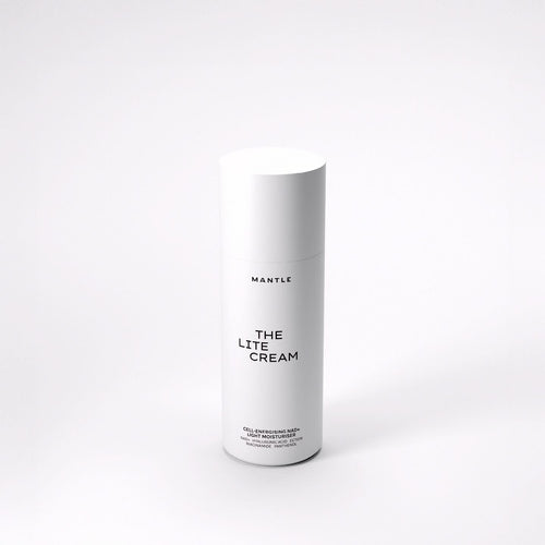 The Lite Cream by MANTLE - a lightweight, fast-absorbing facial moisturiser in a minimal packaging