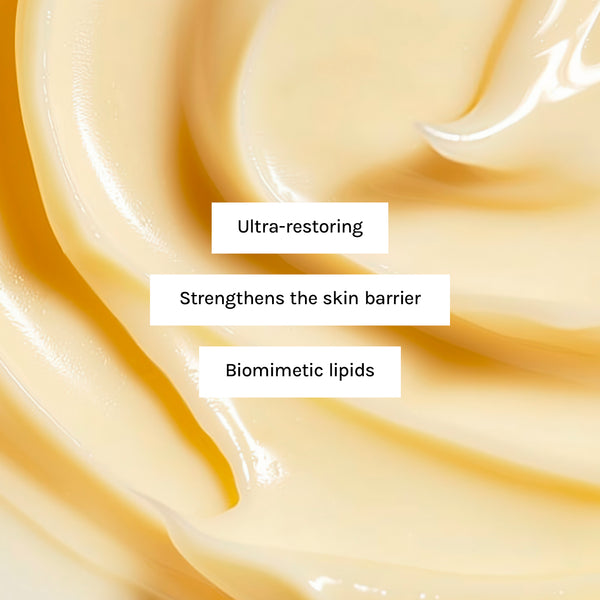 Close-up of the moisturiser The Barrier Cream formula with USP from MANTLE