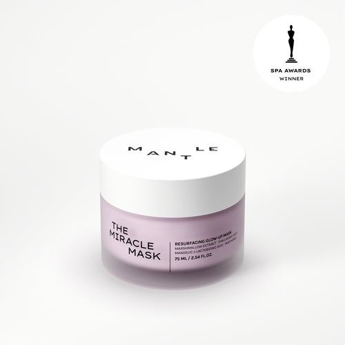The Miracle Mask by MANTLE - a resurfacing and plumping face mask in a glass bottle