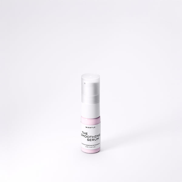 The Smoothing Serum by MANTLE - a triple peptide complex for smoother + tighter skin in travel size
